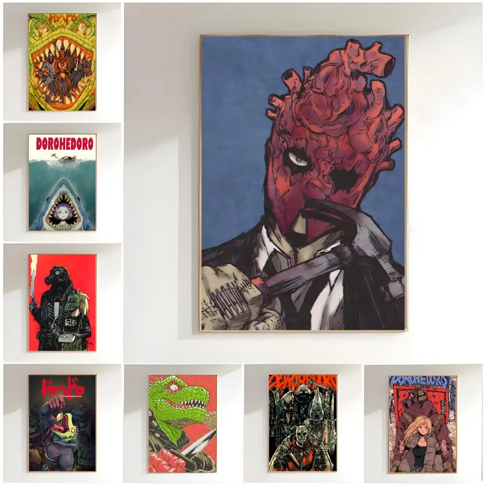 dark fantasy d-Dorohedoro Poster Classic Wall Art  Home Decor  Peel and Stick Unframed