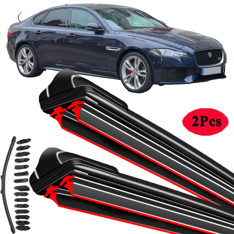 

For Jaguar XF XFR XFL XFR-S X250 X251 X260 2007-2023 Car Windshield Wiper Blade Front Windscreen Brushes Washer Accessories