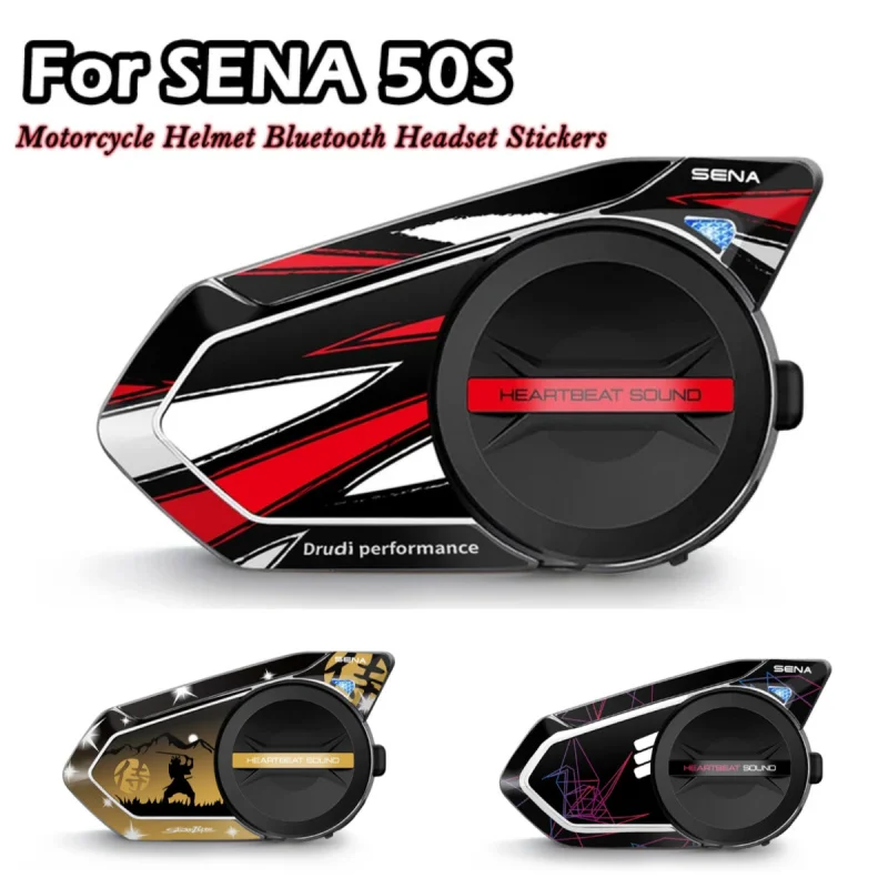 ใช้สําหรับ Sen 50s 30K รถจักรยานยนต์ชุดหูฟังบลูทูธหูฟังสติกเกอร์ป้องกันสติ๊กเกอร์ตกแต่งหลายสไตล์เลือก