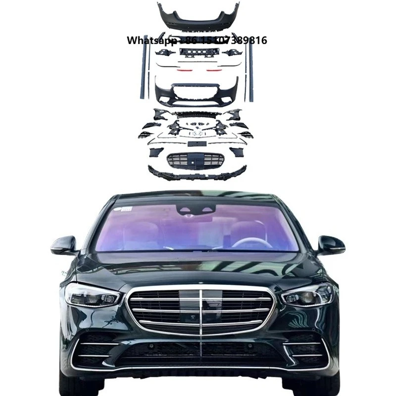 High Quality Suitable for S-Class W223 1994-2016 S 450 Body Kit, Front Bumper and Rear Bumper Side Skirts Grille