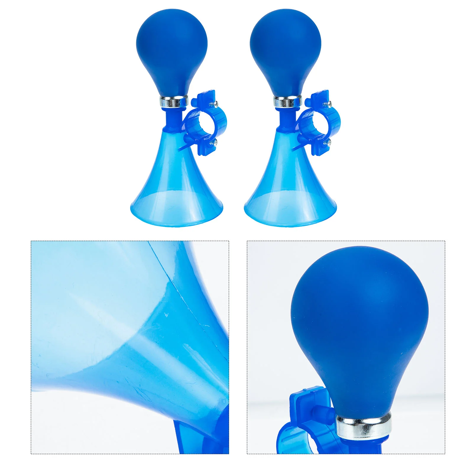 

2Pcs Air Horn Kids Plastic Squeeze Bell for Bicycles Scooter Loud Clear Sound Safety Warning Outdoor Rainproof Bike Horn