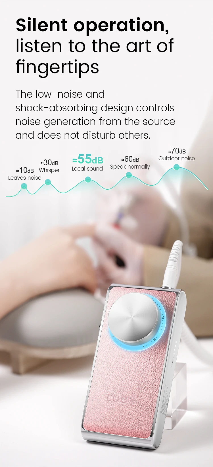 고품질 전문가용 무선 전동 네일 드릴 머신 (30,000 RPM) - 전동 네일 파일 폴리셔