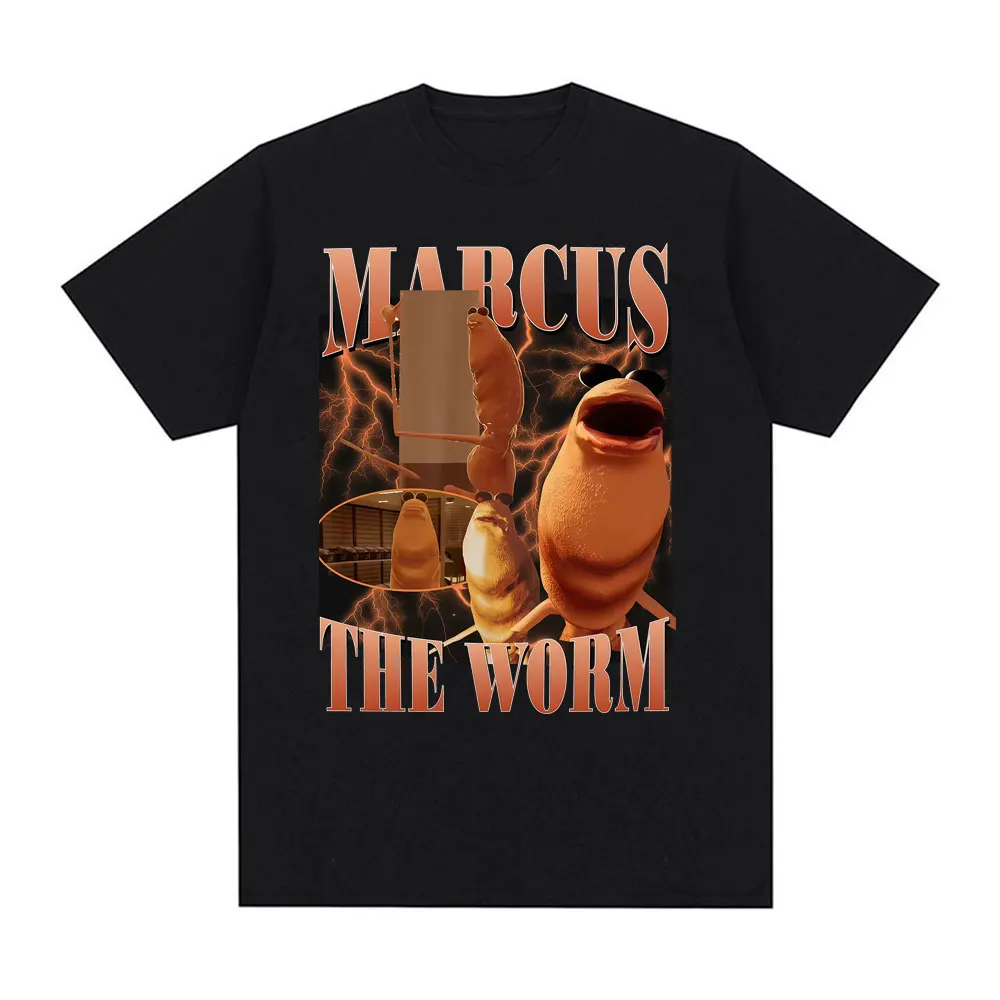 

Забавная футболка Marcus The Worm Meme Where Is Jimbo James с графическим рисунком, мужская и женская винтажная футболка с юмором, повседневная футболка с коротким рукавом