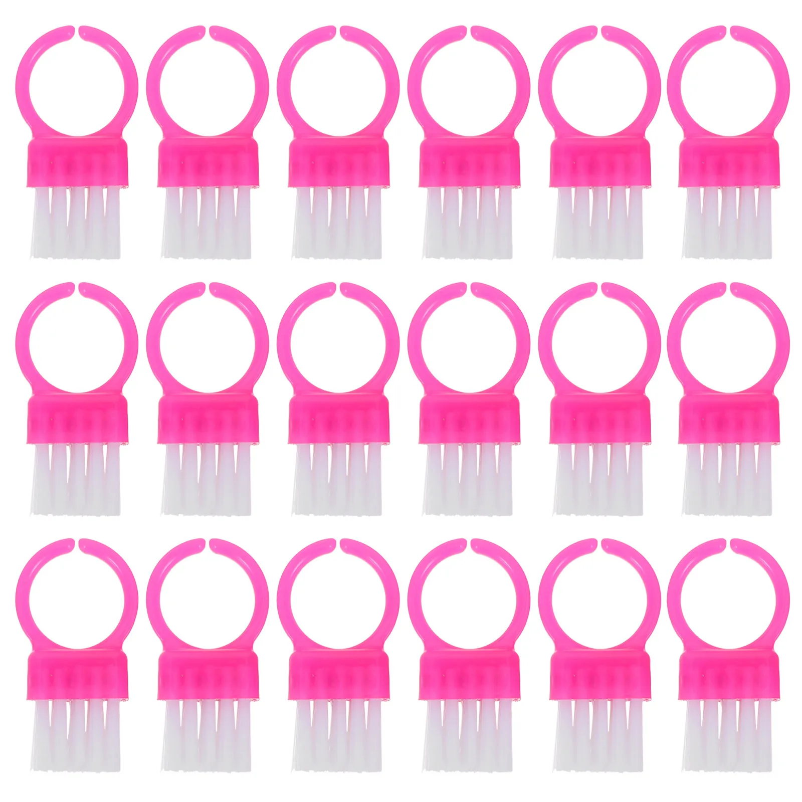 

100 шт. щеток для чистки ногтей, пластиковые, сверхпрочные, портативные, для удаления пыли, для домашнего маникюра, розовые