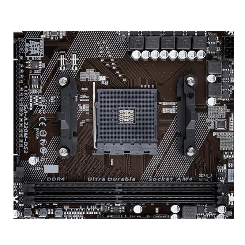 Placas-mãe SATA III USB 3.0, soquete AM4, DDR4, 32GB, Desktop Mainboard, GA-A320M-DS2, apto para AMD A320