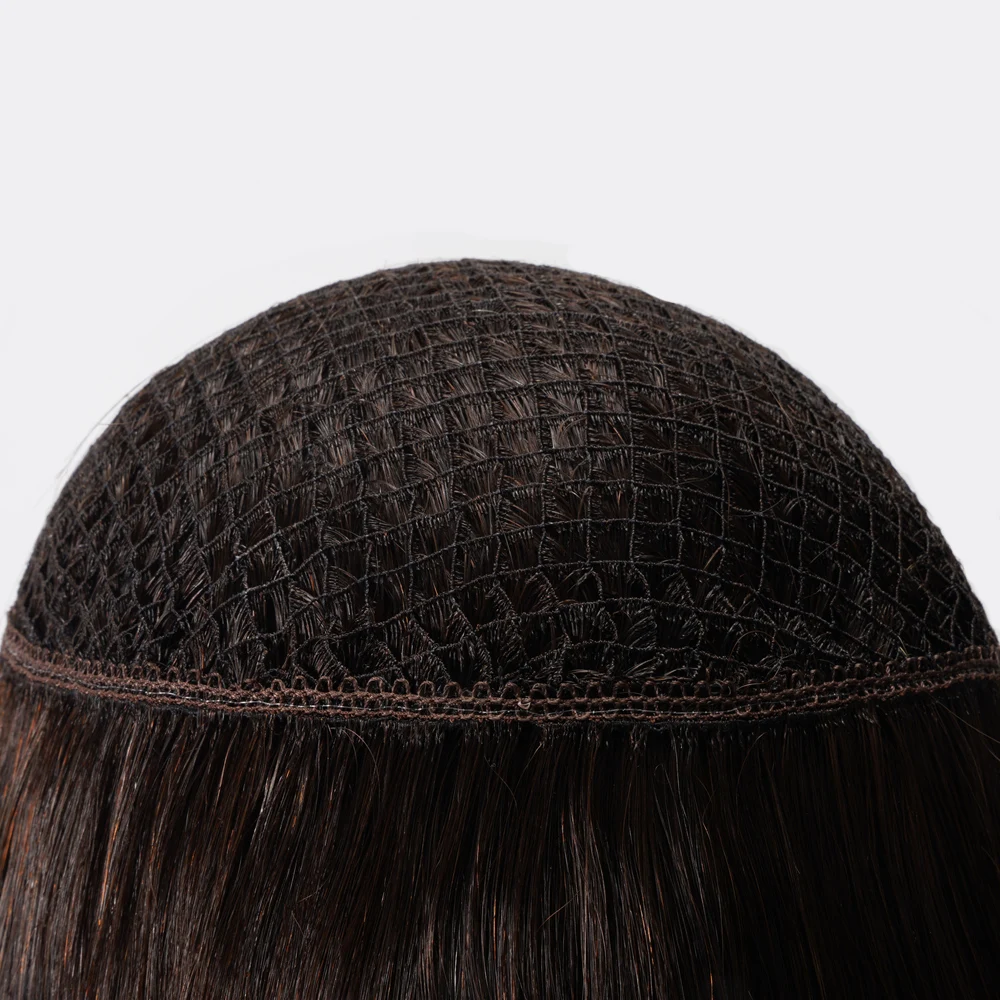 Custom Made Women's Fishnet PE Line Base Integration Toppers Grade Hair Chinese Hair Type