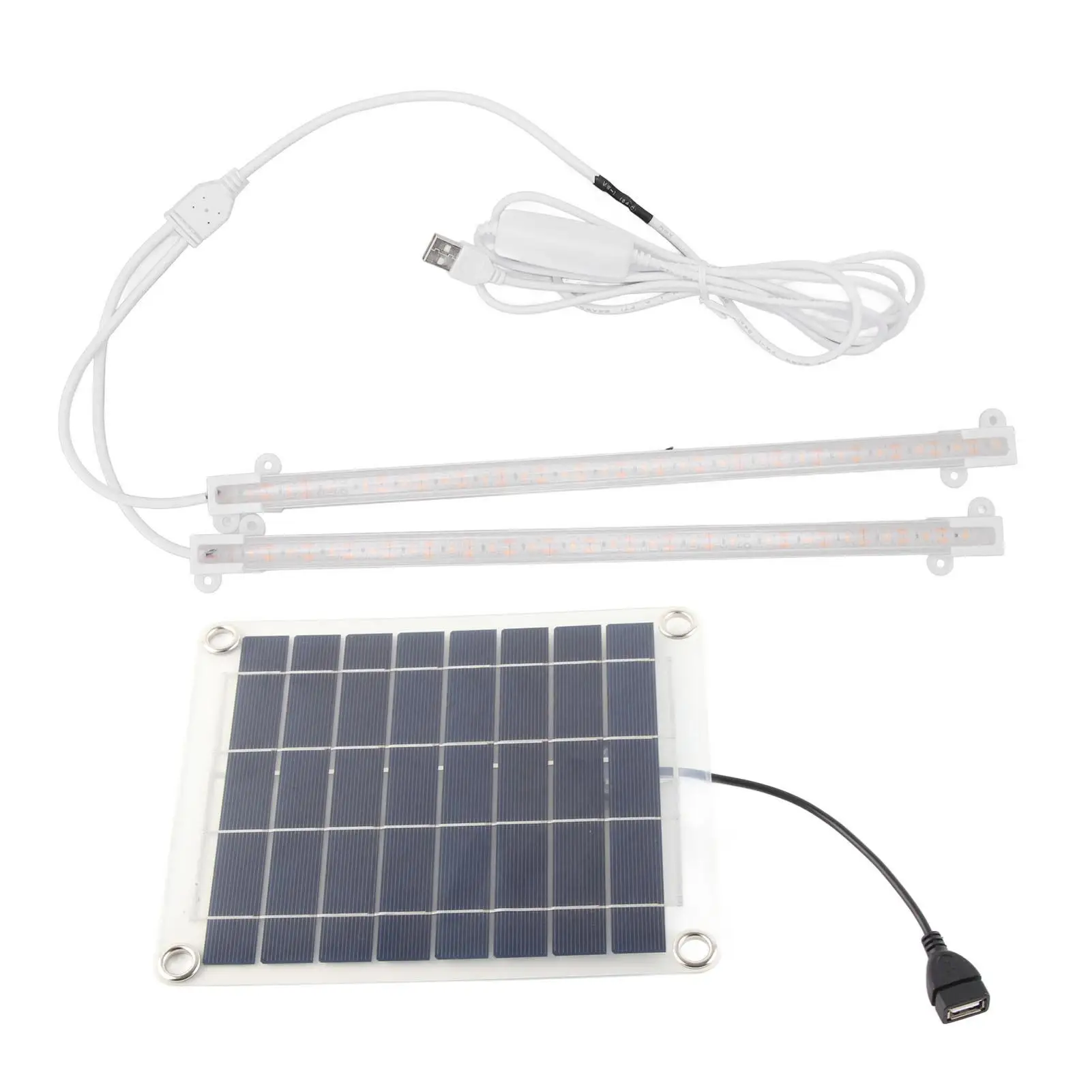 Solar Plant Grow Light Strip for Enhanced Blooming - Ideal for vegetables & for balcony Gardening