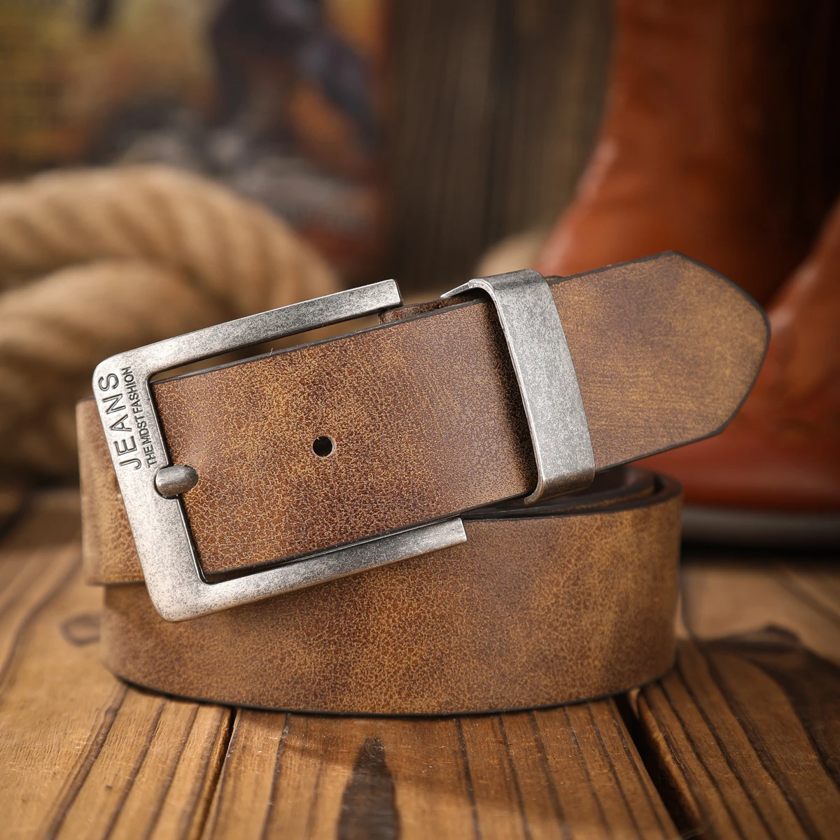 Ceinture décontractée 1 pièce - Convient aux hommes et aux femmes, cette ceinture en PU est idéale pour un usage quotidien.