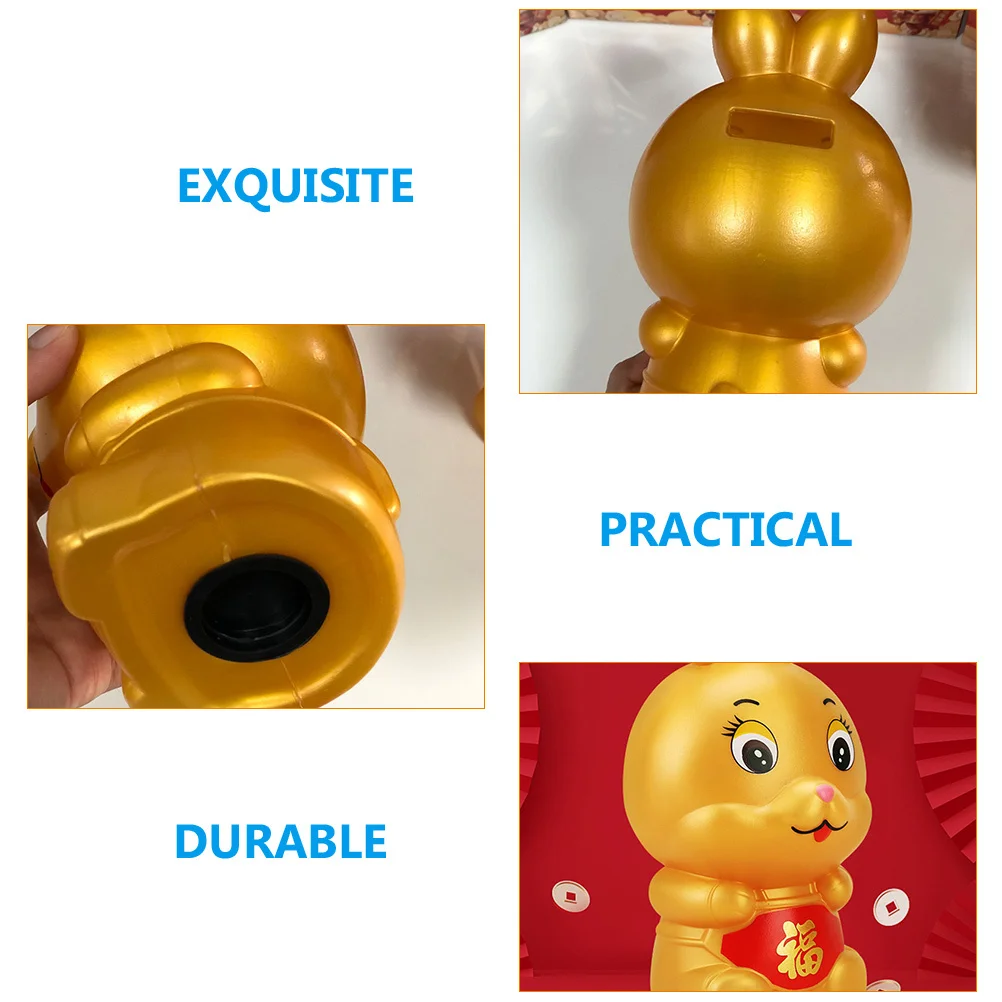 

rabbit piggy bank piggy bank for bunny saving pot cartoon ornament money jar bunny coin bank