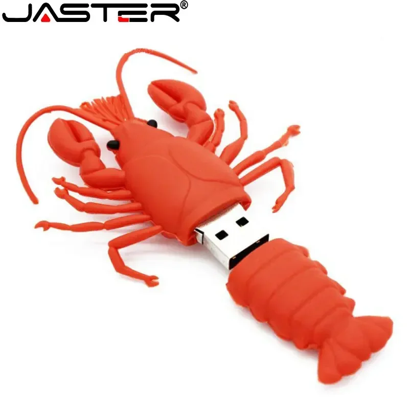 JASTER الفيل محركات أقراص فلاش USB 64 جيجابايت حورية البحر الدعسوقة القلم محرك 32 جيجابايت فراشة الذاكرة عصا 16 جيجابايت جراد البحر دولفين الهدايا الإبداعية