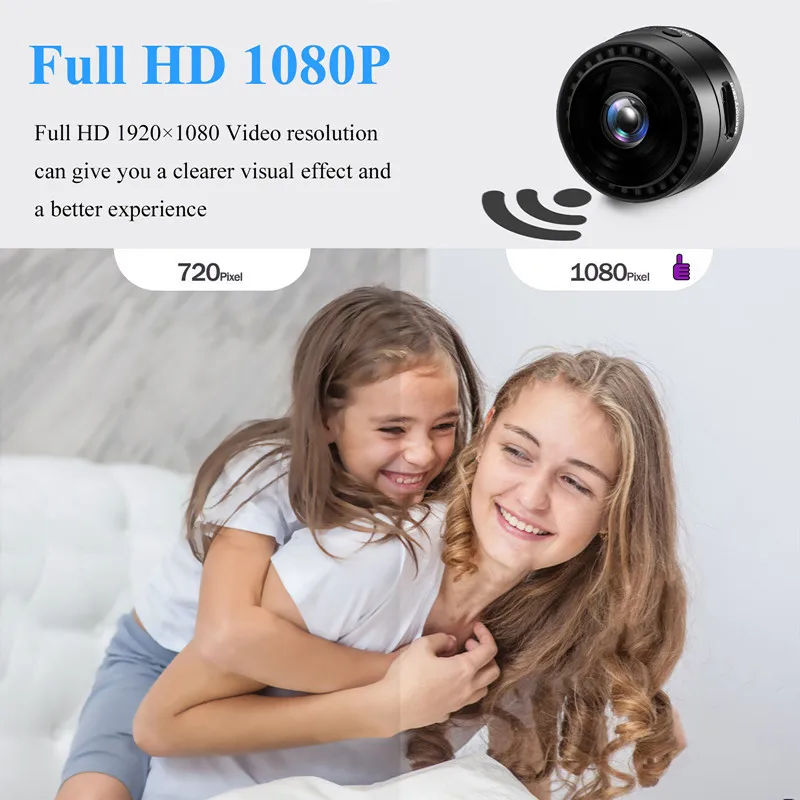 

1080P High-definition Night Vision Home Smart Wifi Wireless Battery Camera Human Motion Detection Remote Alarm