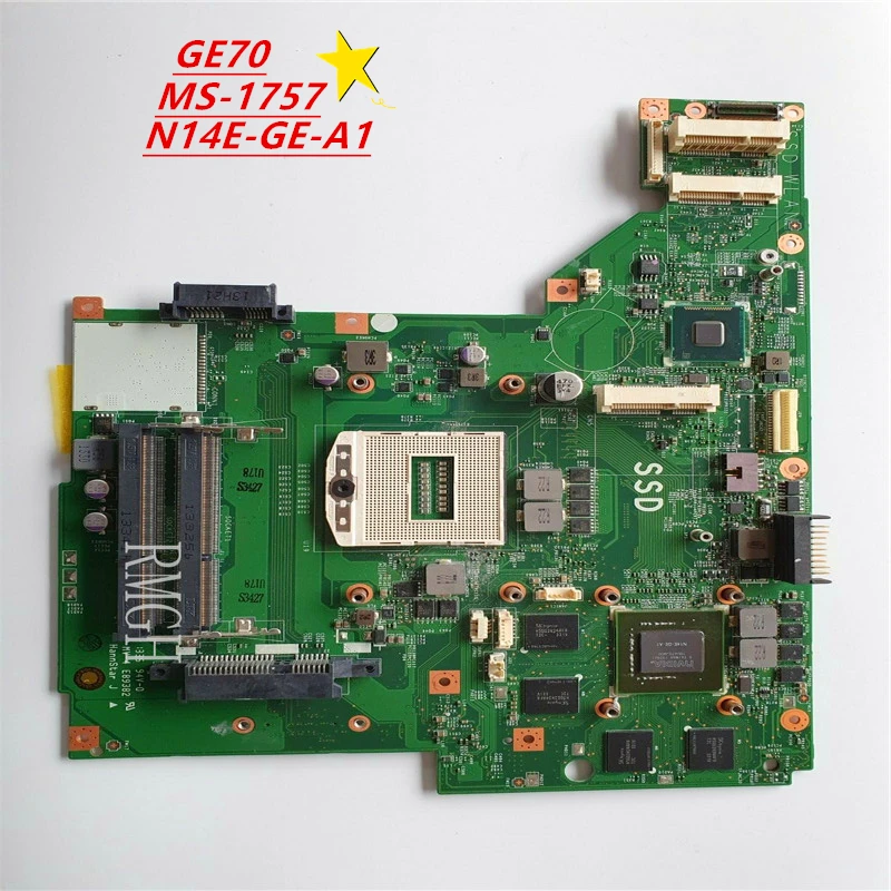 

MS-1757 MS-17571 Genuine Original Motherboard FOR MSI GE70 MOTHERBOARD N14E-GE-A1 Tested 100% Good Free Shipping