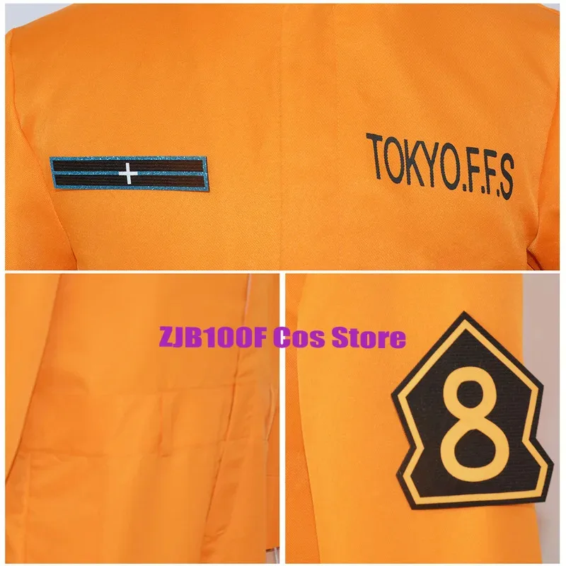 SS23Shinra Kusakabe Anime Enn No Shouboutai disfraz de fuerza uniforme Maki Oze Cosplay Kotatsu Tamaki servicio de bomberos