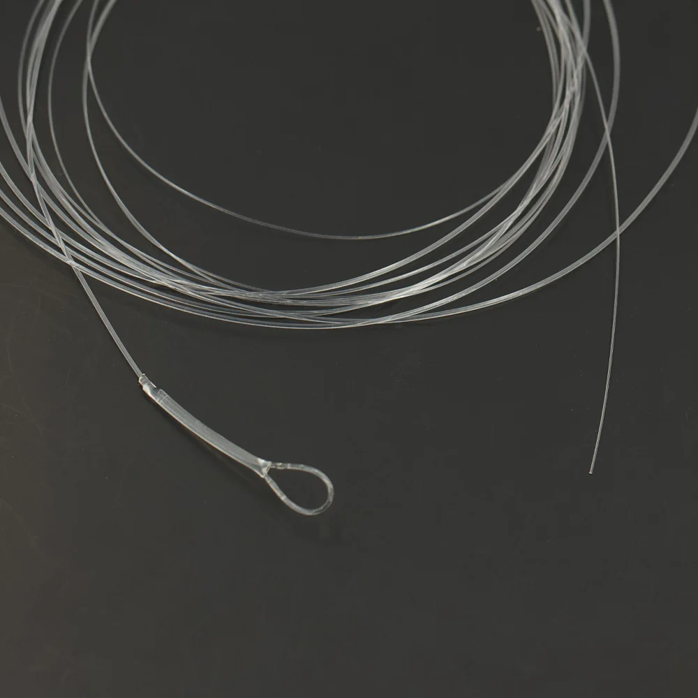 3 Teile/paket 0X ~ 7X Geschweißte Schleife Klar Nylon Tippet Linie 9FT/2,28 M Konische Führer Fliegen angelschnur Fliegen Linie Führer – Detail 6