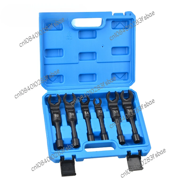 Diesel Injector Line  Flexi Heads Socket Wrench Tool Set Injection Pipes Open Ended 12-19mm