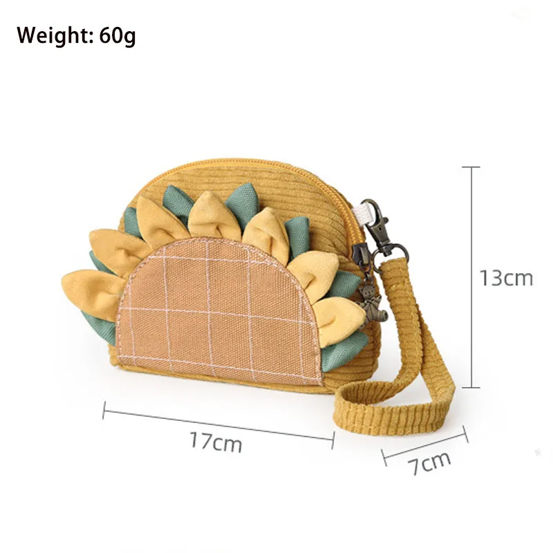 Mała portmonetka słonecznikowa kreatywna mini portmonetka z zamkiem błyskawicznym dla kobiet