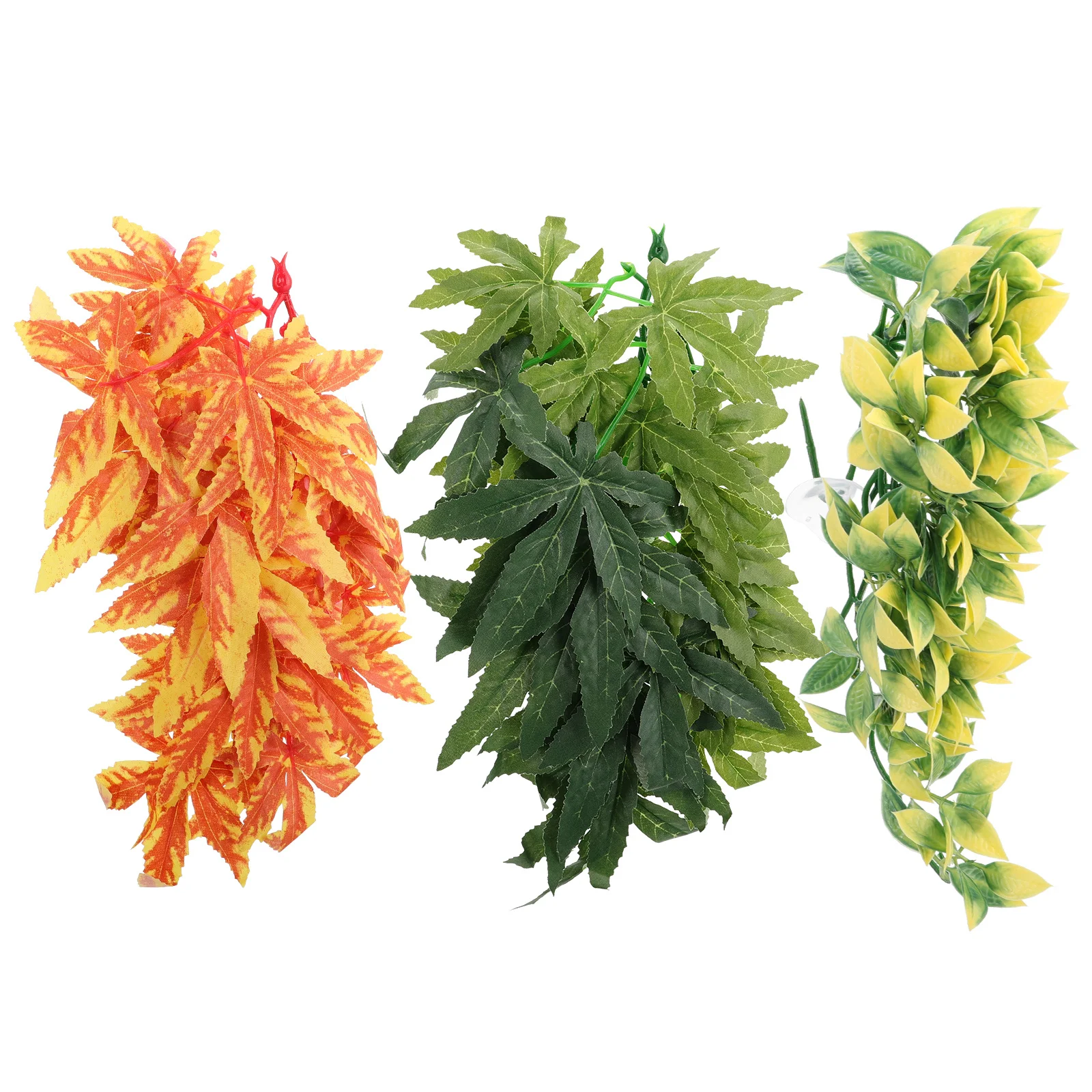 

3pcs Reptile Simulation Vines Gecko Climbing Vines Pet Landscape Decor Artificial Vine Landscaping Ornaments For Turtle Hermit