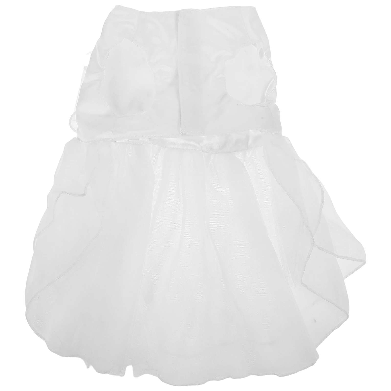 

Dog Wedding Apparel Dress Bowknot Formal Pet Outfit Party Holiday Fancy Costume Tutu Skirt White Dog Dress