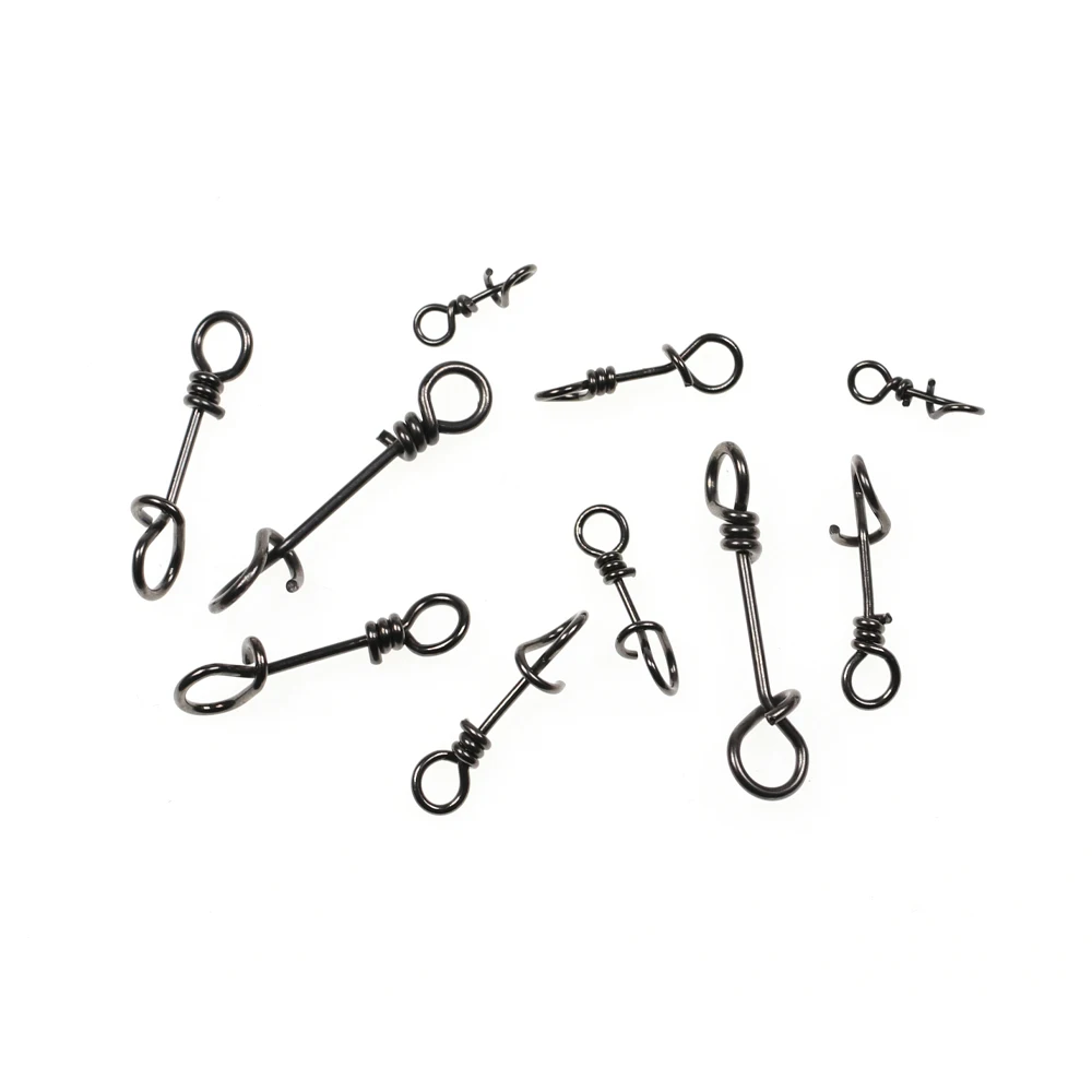 50 Stück 10mm ~ 33mm Edelstahl Angel-Federclips Verstärkte Schnellwechsel-Snaps Angelköder-Verbinder Zubehör – Detail 7