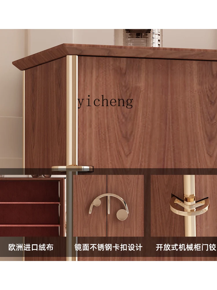 XL Solid Wood Wine Cabinet Light Luxury High-End Sideboard Cabinet Small Wine Cabinet Restaurant Locker