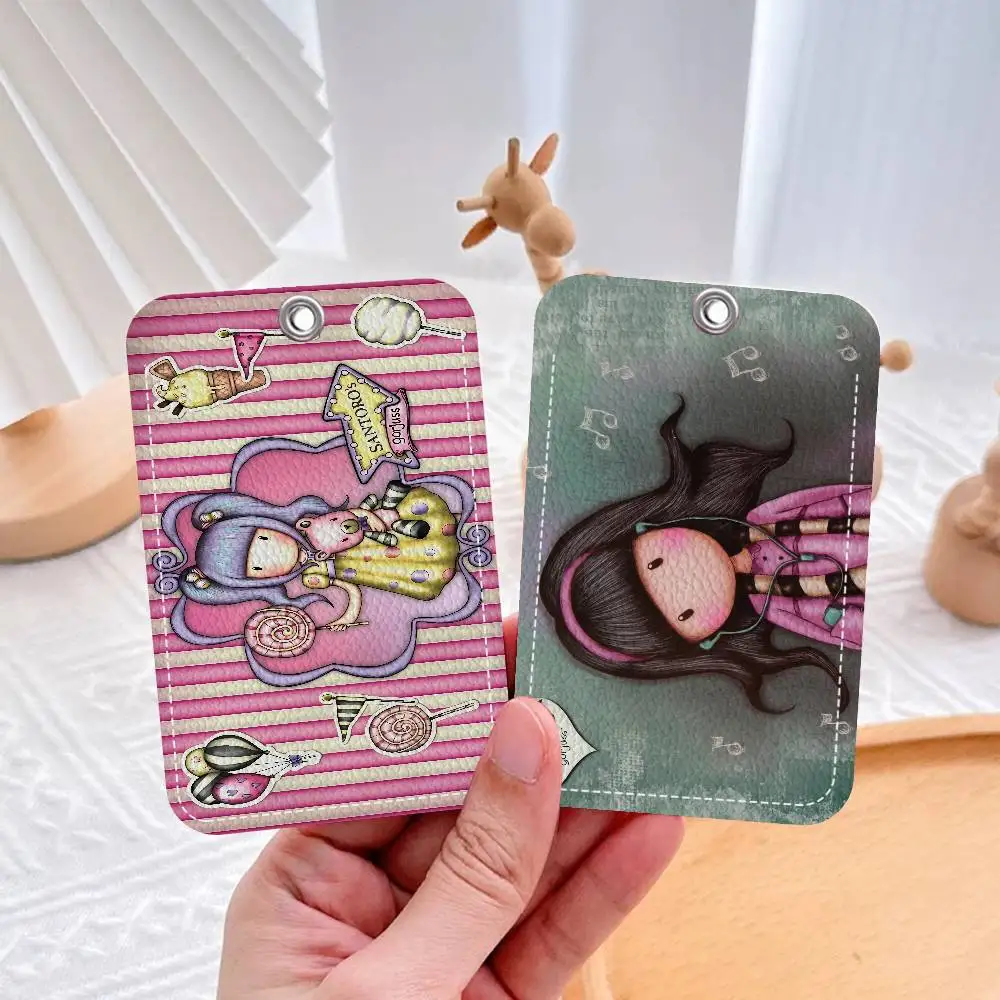 

Канцелярские товары S-Santoro G-Gorjuss с героями мультфильмов для мужчин и женщин, брелоки для кредитных карт, студенческий держатель для удостоверений личности, держатель для удостоверений, держатель для карт