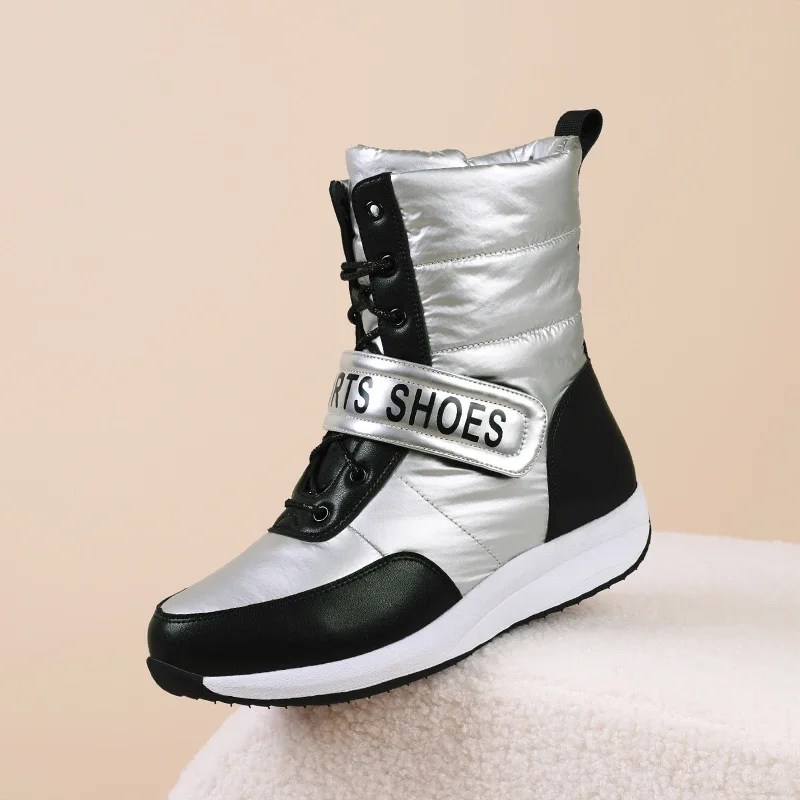 

2025 New Winter Women Ankle Snow Boots Waterproof Platform Shoes Sports Warm Women's Boots Large Size 35-44