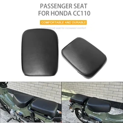 Motorcycle Accessories  passenger seat PU Leather Rear Pillow Seat for HONDA CC110 CROSS CUB 110