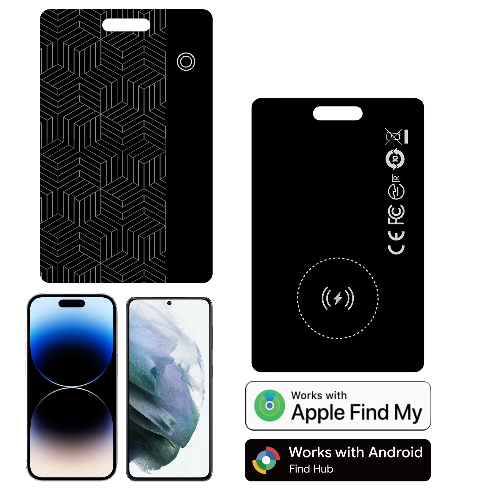 Micflip Anti-loss Card Wallet Tracker Apple and Android Air Tag GPS Locator Wireless Charging MFi iPhone Find My Ultra-thin Card