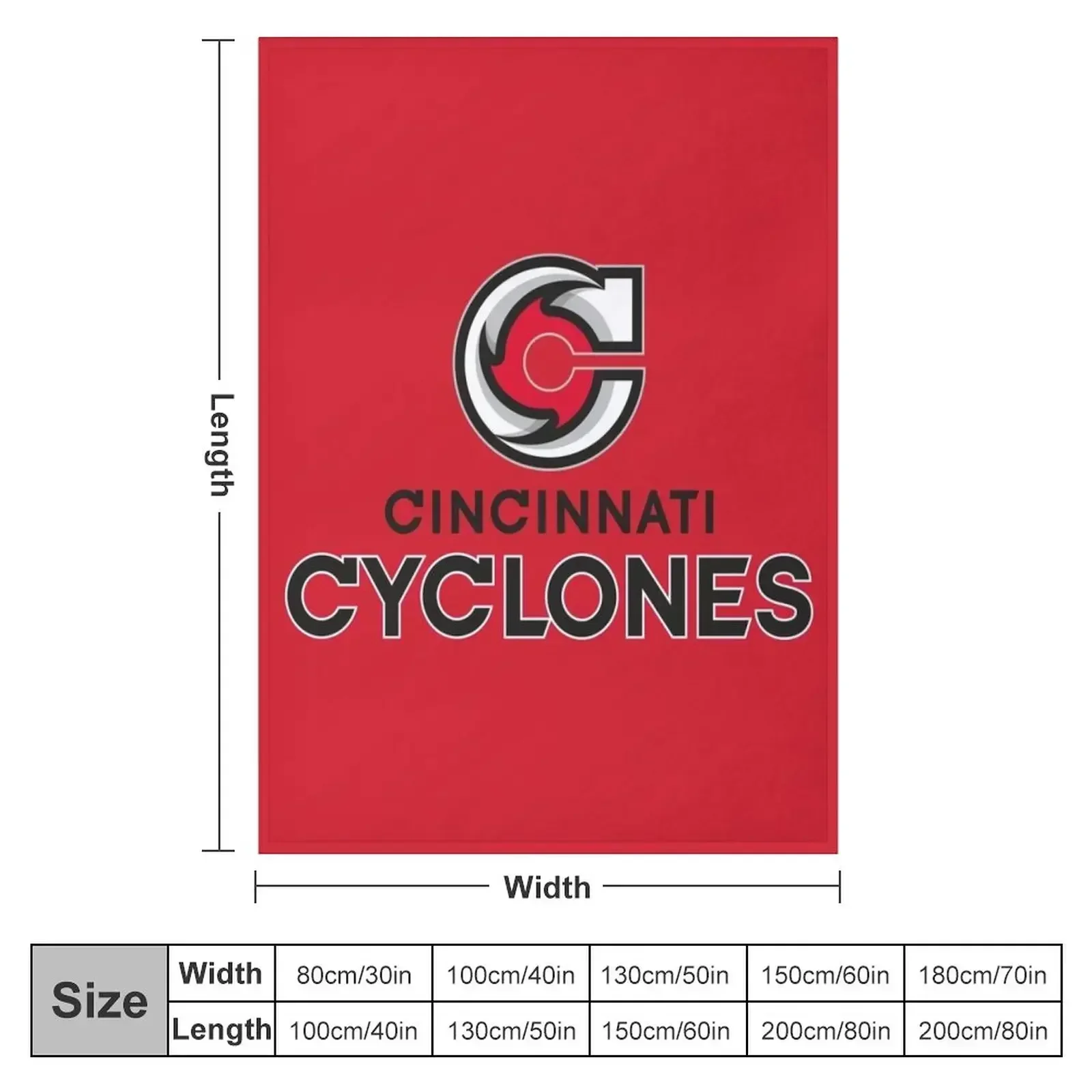 Cyclones-Cincinnati Throw Blanket Shaggy Retros Stuffeds Summer Beddings Blankets