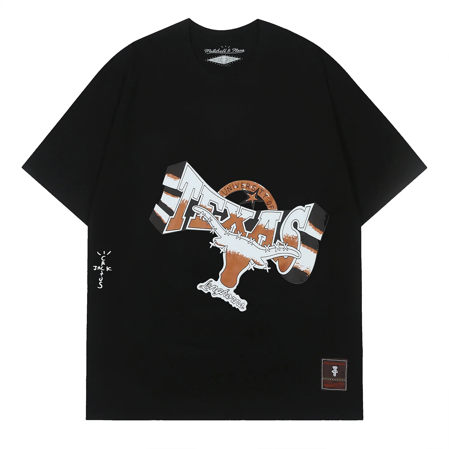 American Letter Print Trendy Rock Hip Hop Heavyweight Double Thread Pure Cotton Short Sleeve T-Shirt Street Style Citywalk Ca...