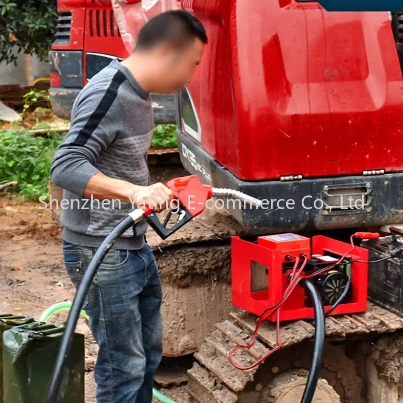 220v Electric Large-flow High-precision Quantitative Vehicle Small Tanker 12v 24v Diesel Electric Oil Pump