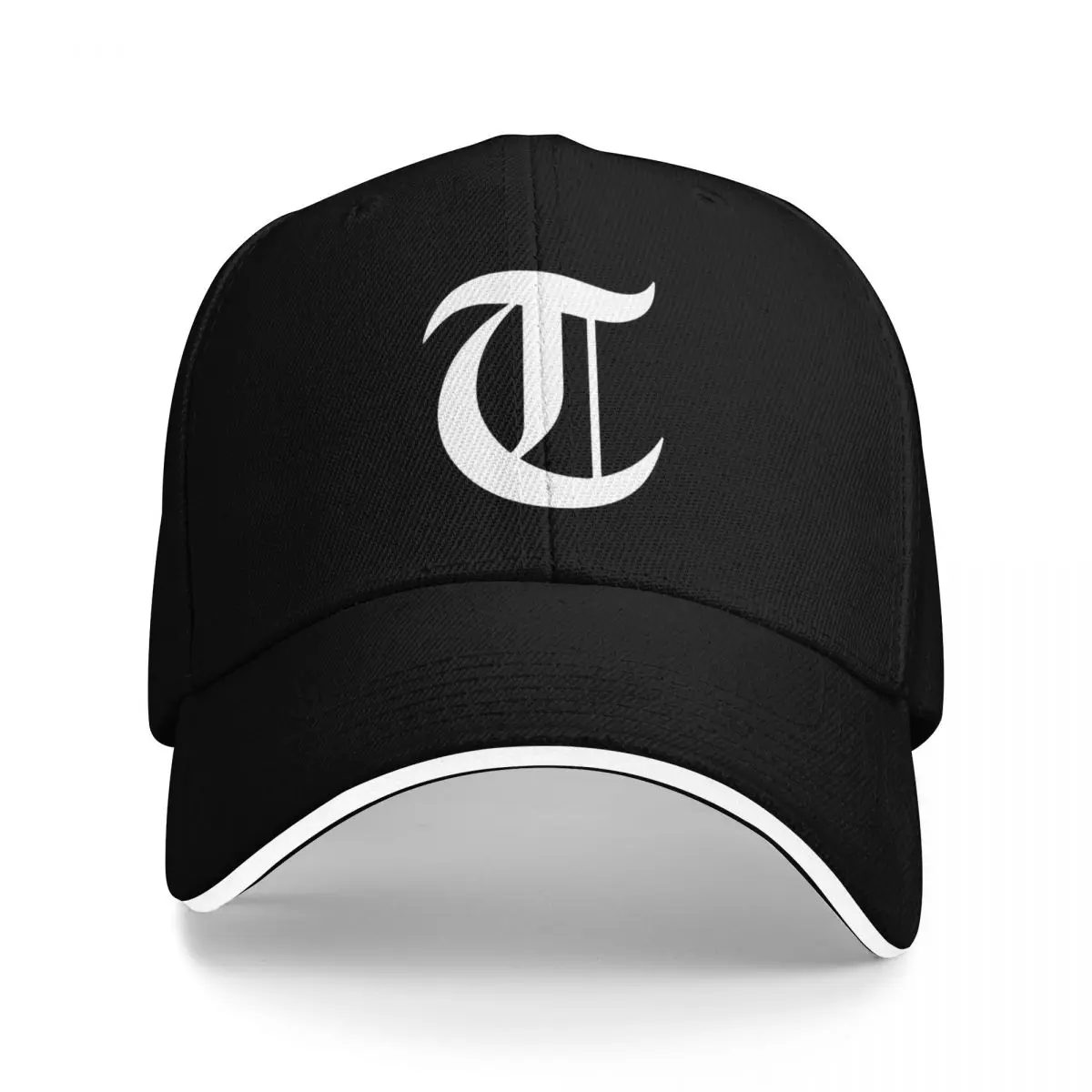 

T – Old English Initial White Letter T Baseball Cap Trucker Cap Dropshipping Thermal Visor beach hat Women's Hats Men's