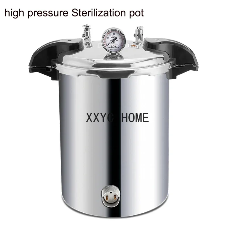 18L/24L vertical Portable  Stainless Steel Pot Sterilizer Autoclave Fully Automatic High Temperature Pressure Steam Pot