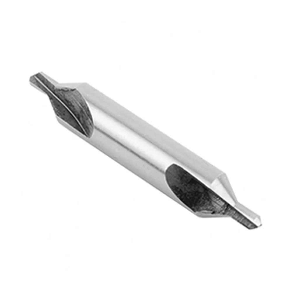 HSS 6pcs Center Drill Bits Hole Silver Countersink Double End Drilling For Lathe 5/3/2.5/2/1.5/1mm High Quality