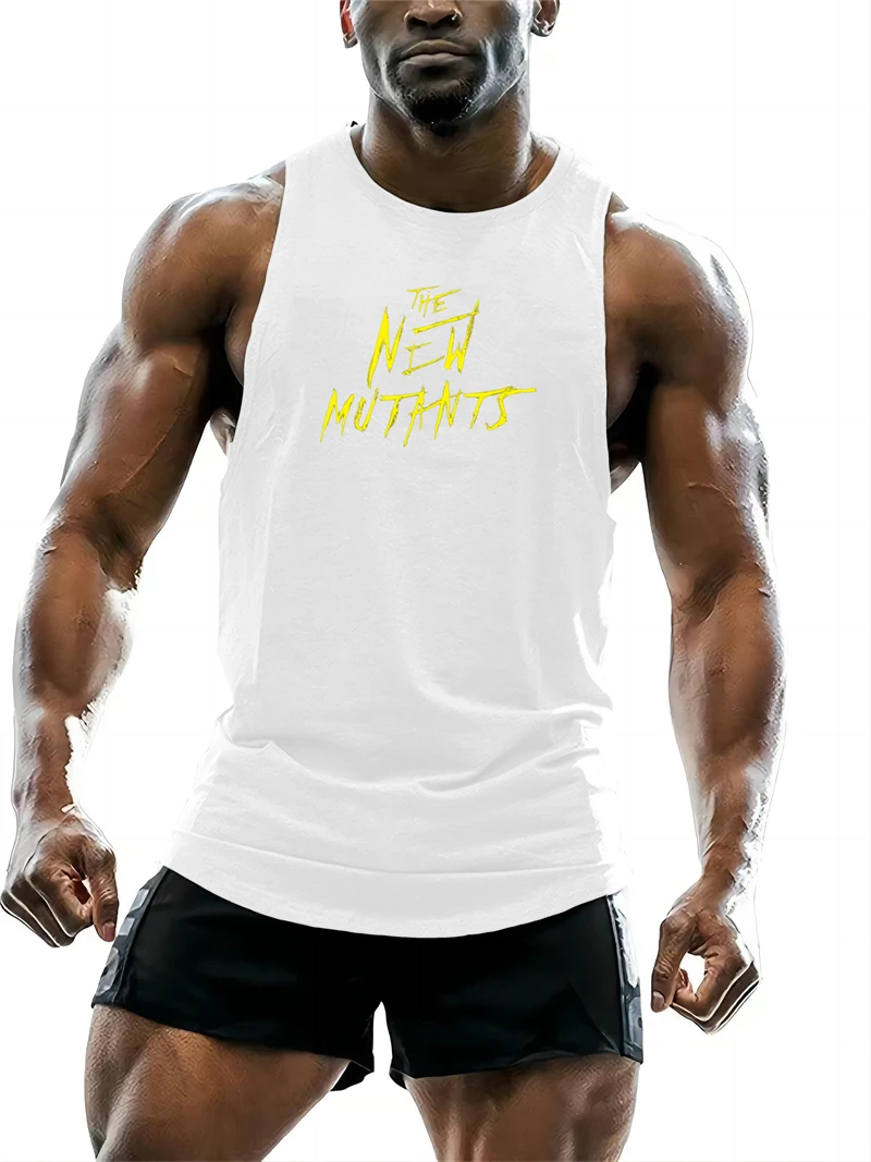 Fashion Mutants Pattern Gym Tank Top For Men Summer Trend Sleeveless 3D Printed Fitness Vest Casual Oversized Quick Dry Tops