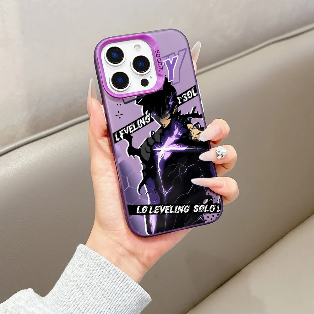 Anime S-Solo Levelings Phone Case for IPhone 16 15 14 13 12 11 Mini Pro Max X XR XSMAX 8 7 Plus Anti Fall Matte Back Cover