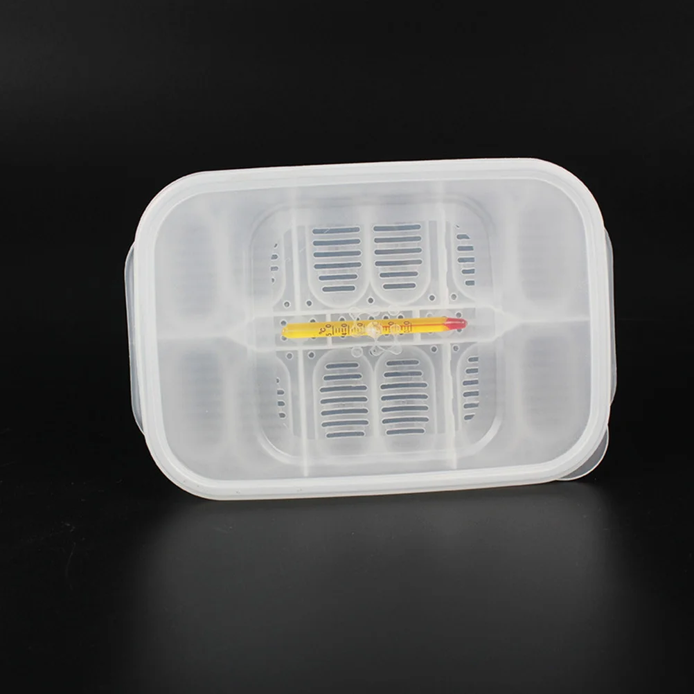 

Transparent Breeding Isolation Box Incubator Hatching Boxes for Snakes Lizards Pets with Thermometer (Random Color)