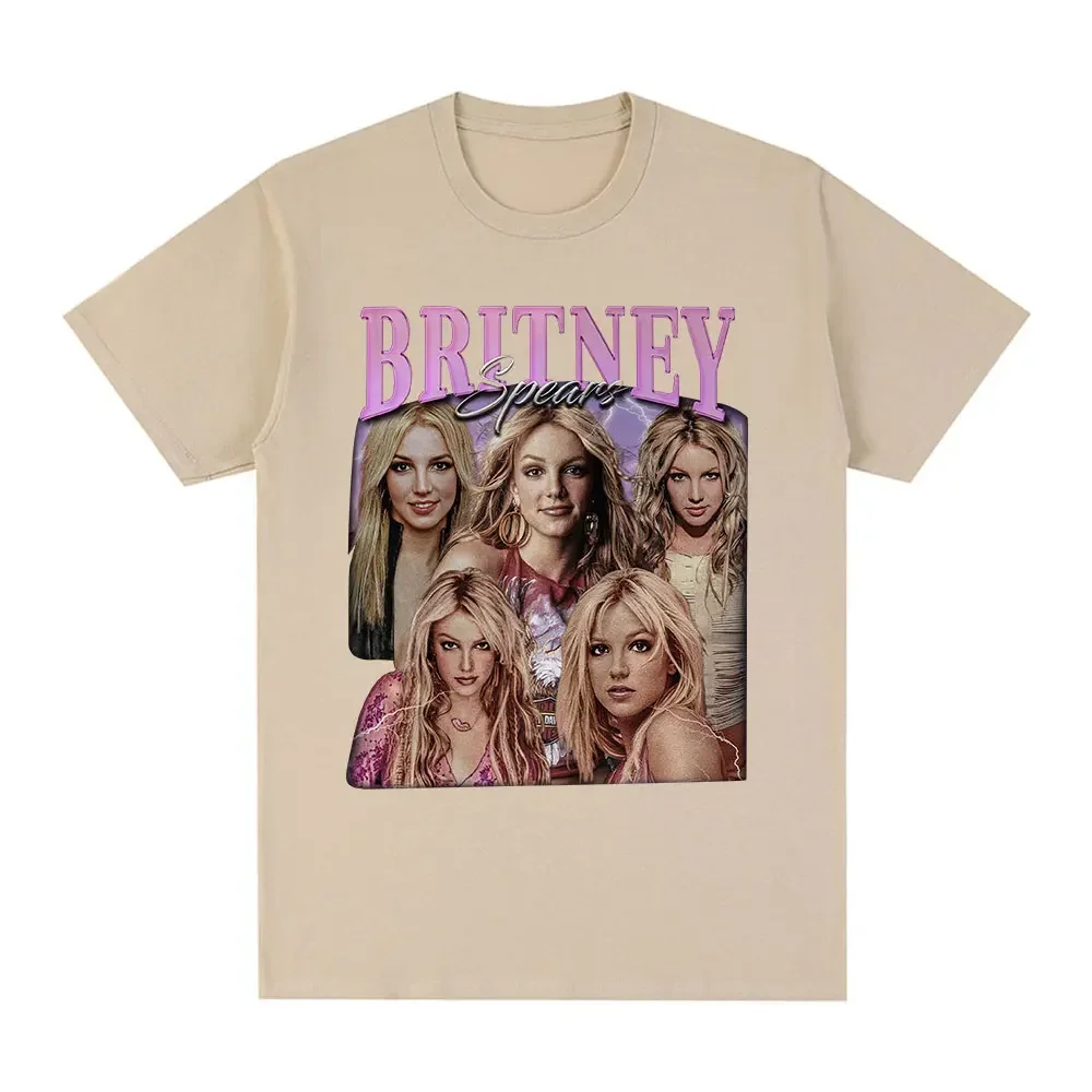 Britney Spears Fashion and Beautiful Pattern Women\'s T-shirt Harajuku Retro Short sleeved T-shirt Plus Size