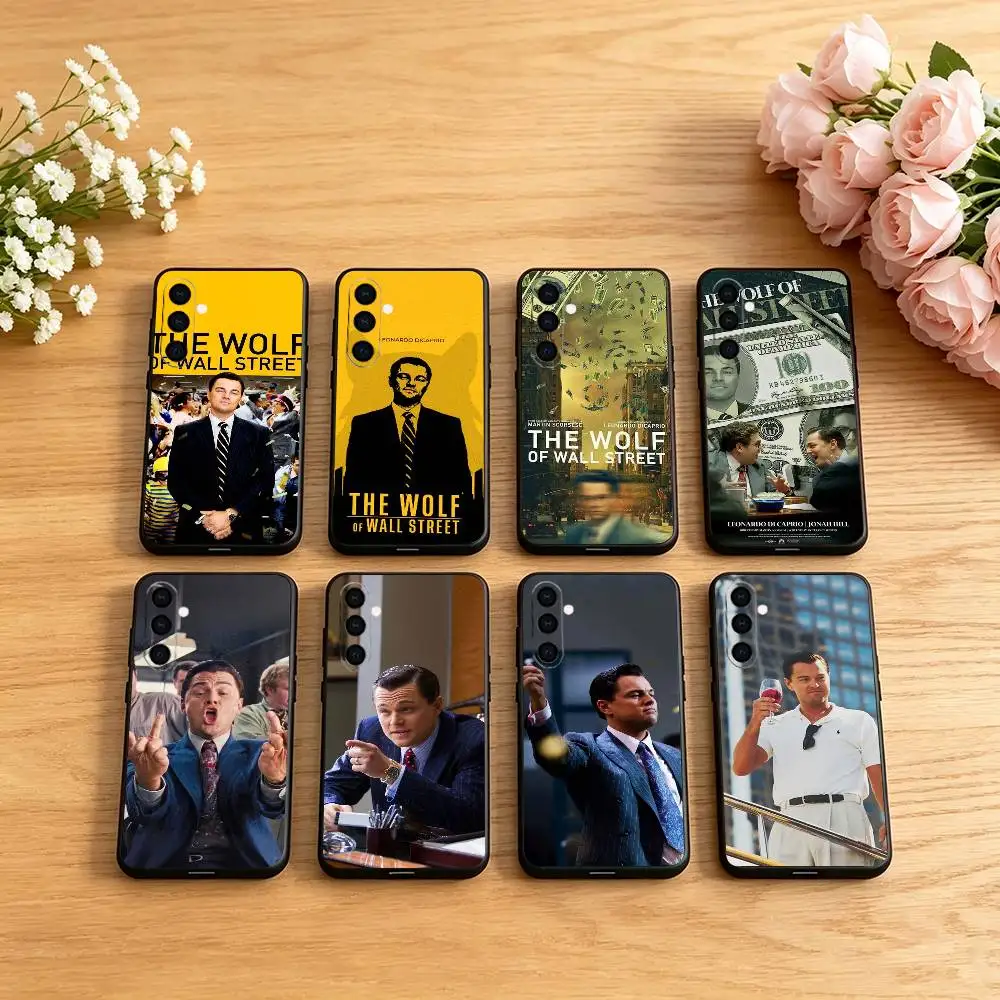 TV The W-Wolf of W-Wall S-Street Phone Case Black Silicone Soft For Samsung Galaxy A73,A72,A71,A70,A53,A52,A51