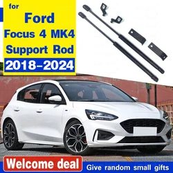 Hood Dampers for Ford Focus 4 MK4 2018-2024 Front Bonnet Modify Gas Struts Lift Support Rods Spring Shock Absorber Hydraulic Rod