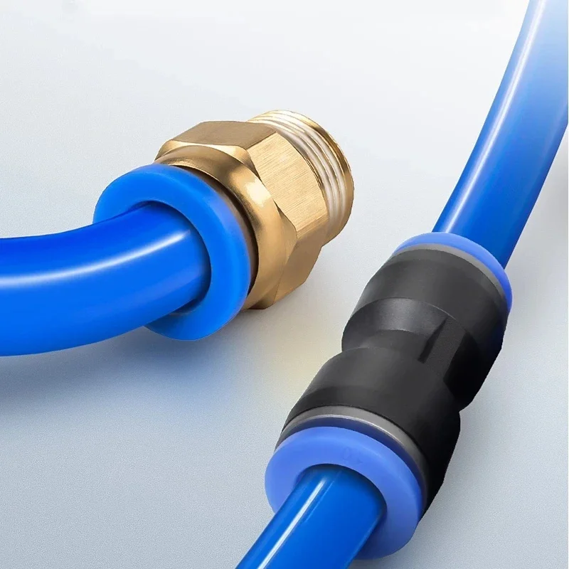 PU PY 4mm 6mm 8mm 10mm 12mm Push Into Plug Pneumatic Fitting Fittings Quick Connector Air Water Hose Tube Connectors Plastic