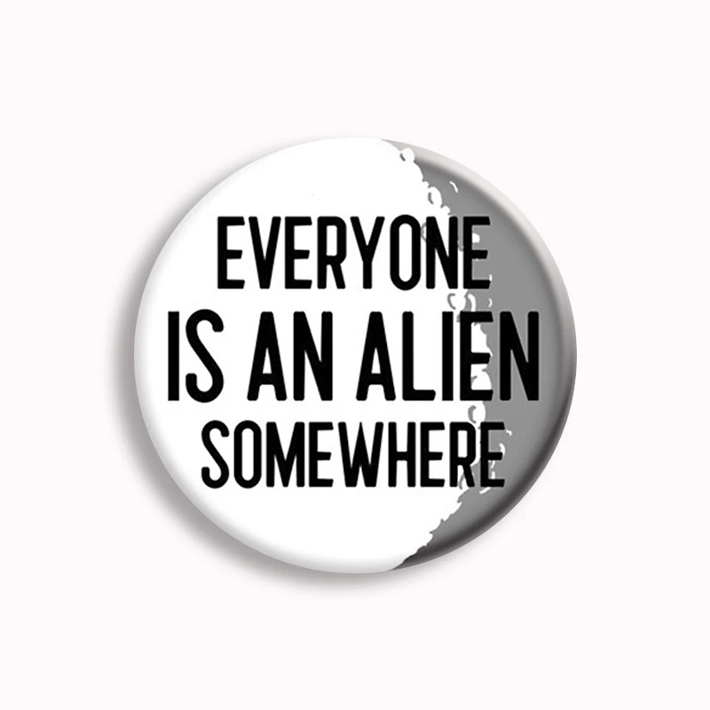 Coldplay Everyone Is An Alien Somewhere Button Pin Music Band Rainbow Aesthetic Brooch Badge Bag Decor Fans Collect Friends Gift