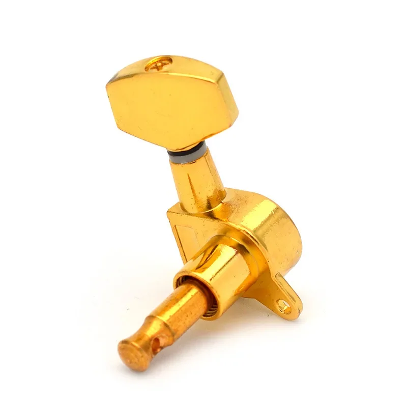 GUYKER 3R3L versión mejorada afinadores de bloqueo trasero negro clavijas afinación guitarra cabezal máquina