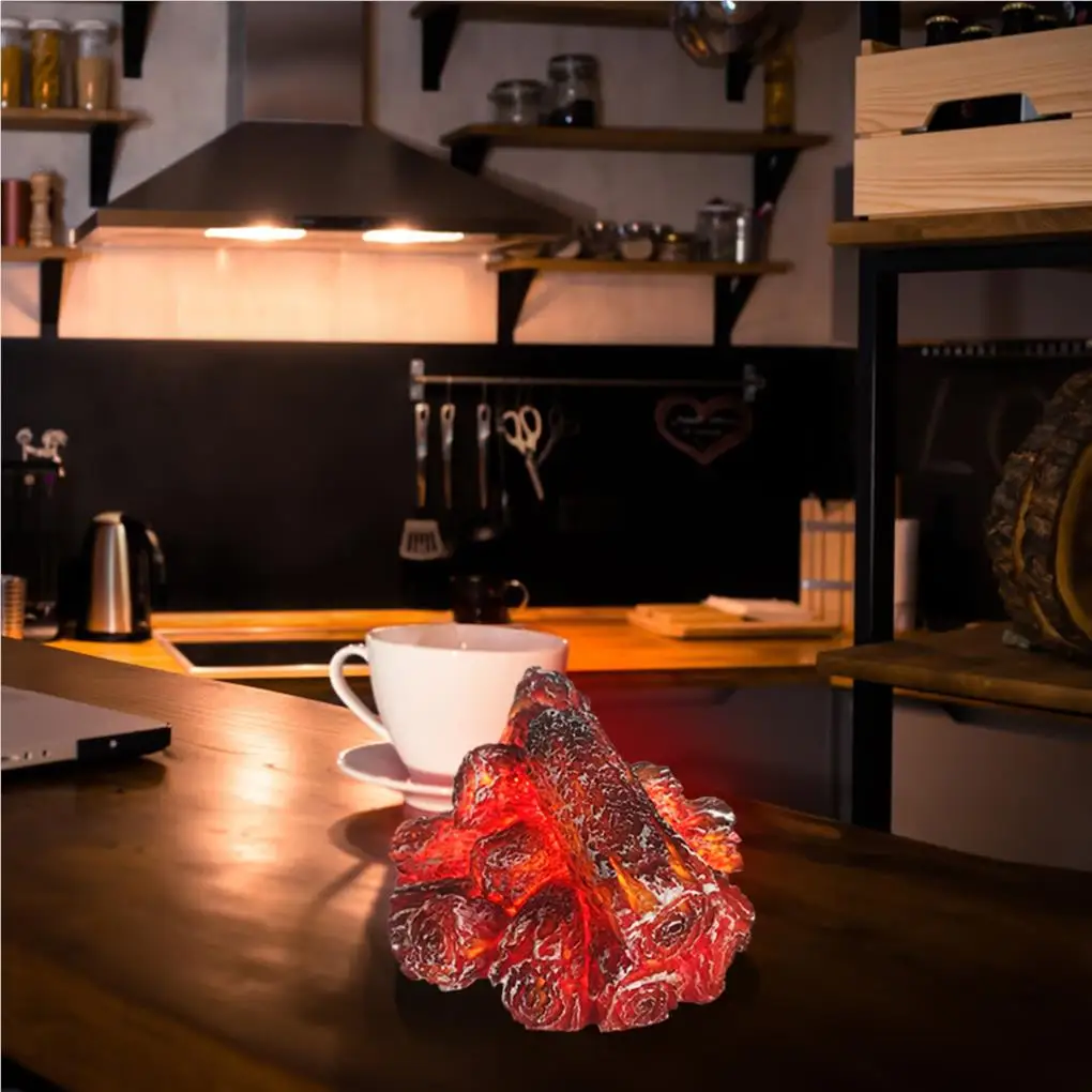 불꽃 랜턴 깜박이는 야간 조명 현실적인 풍경 LED 조명