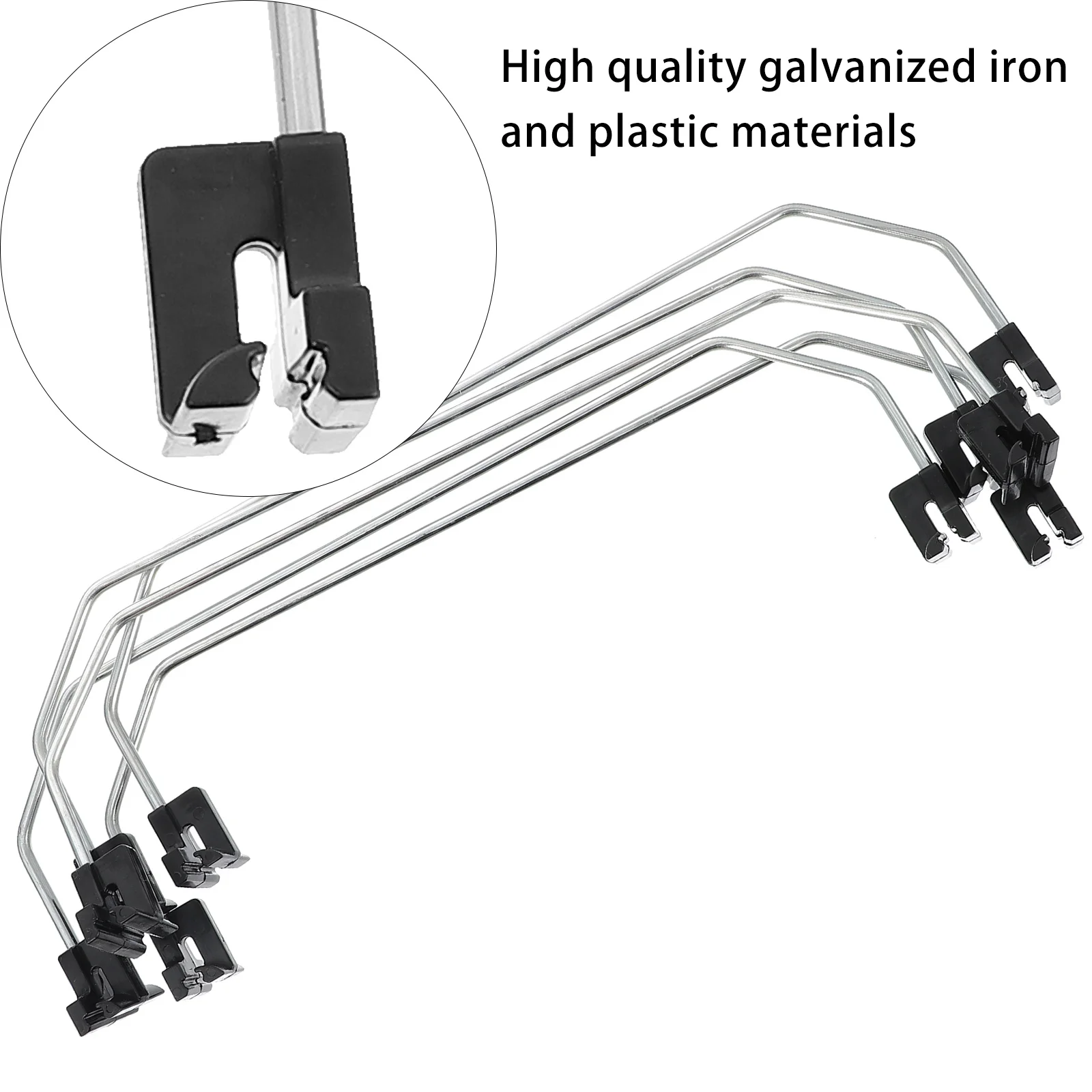 

5Pcs Shelf Divider Baffle Galvanized Iron Commodity Separator for Supermarket Store Organization Heavy Duty Non-Slip
