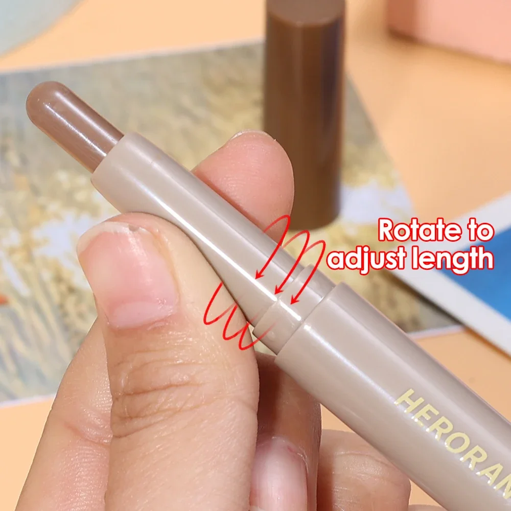 Nose Shadow Bronzer Contouring Makeup Pen Natural Grey Brown Three-dimensional Face Matte Shadow Cream Contour with Brush Makeup