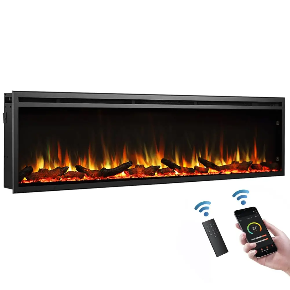 Build in Electric Fireplace 72