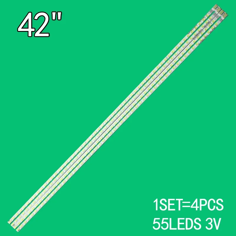 4 PCS/lot New LED Strip Backlight 55 Lamps For LED42T29GP V420H2-LE2-TREF2 V420H2-LE2-TLEF2 V420H2-LE302