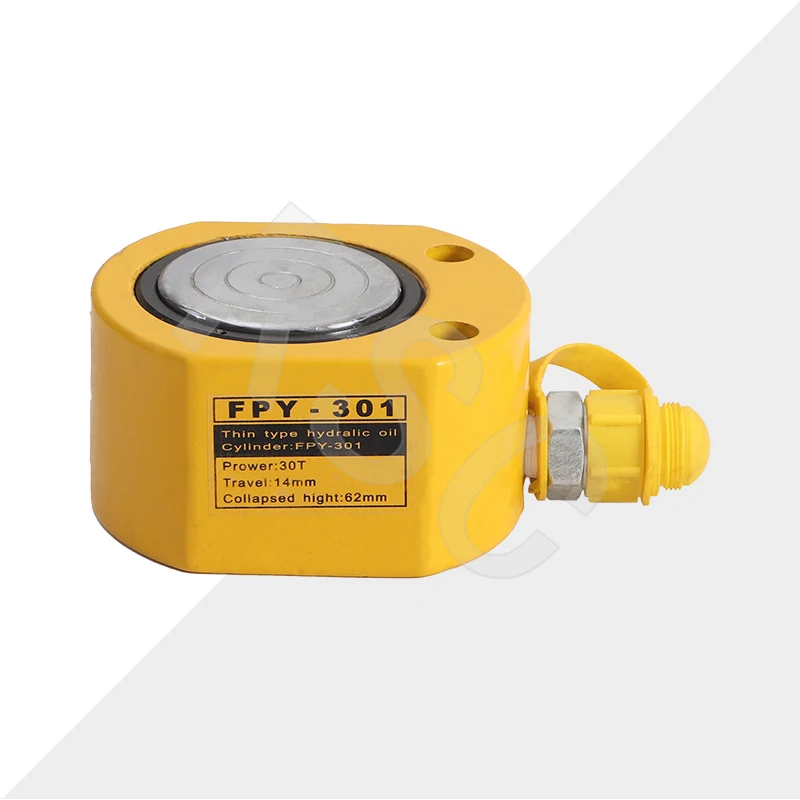 

FPY-301 Ultra-Thin 30T Hydraulic Jack - 61mm Height, 14mm Stroke Hydraulic Cylinder Jack for Tight Spaces