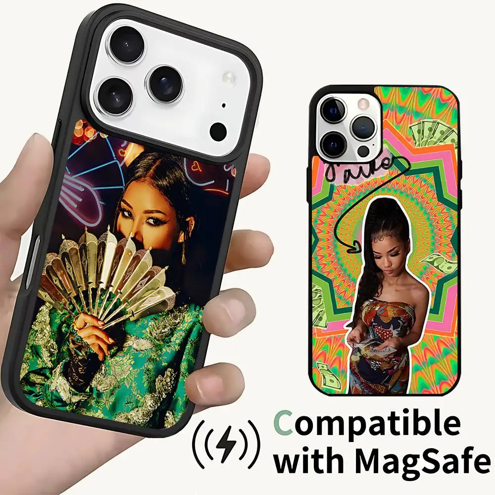 

J-Jhene Singer A-Aiko Phone Case For iPhone 17,16,15,14,13,12,11,Pro,Max,Plus,Mini,SE4,E Magnetic Magsafe Wireless Charging